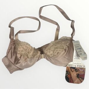 VTG Deadstock Maidenform Sweet Nothings Balconette Bra Lined 32B Champagne Wired